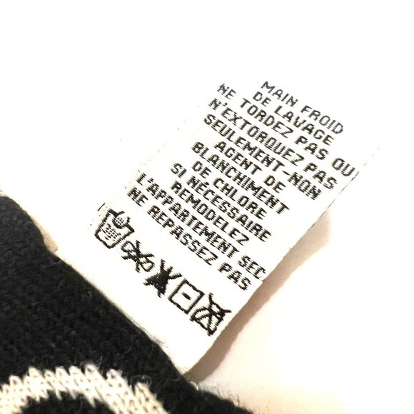 Calvin Klein Logo Knit Scarf Unisex Black Gray Stripe NWOT Streetwear Winter New - Picture 5 of 5